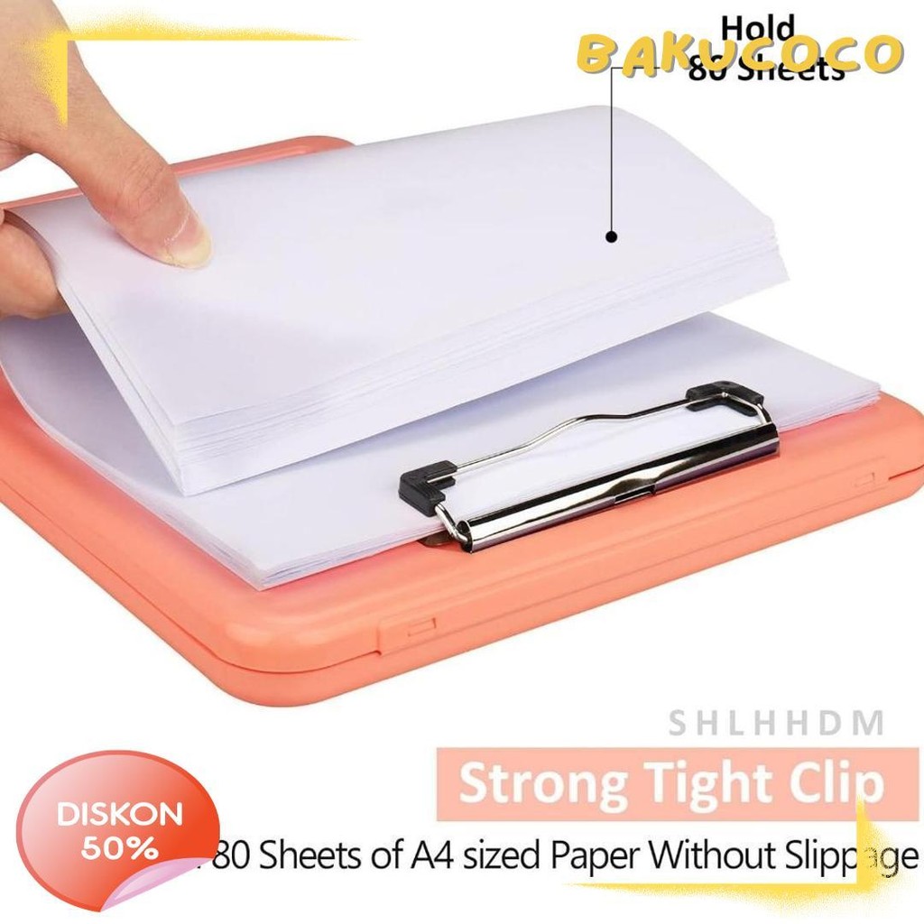 

Clipboard + Storage Alas Papan Ujian / Papan Jalan 2In1 / Clipboard 2 In 1 / Clip Board A4 Diskon Setengah Harga
