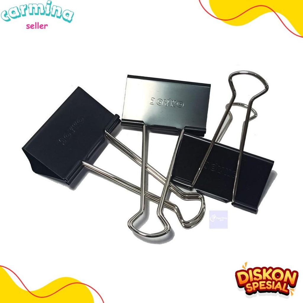 

Joyko - Binder Clip No.300 - Penjepit Kertas - Pack Diskon