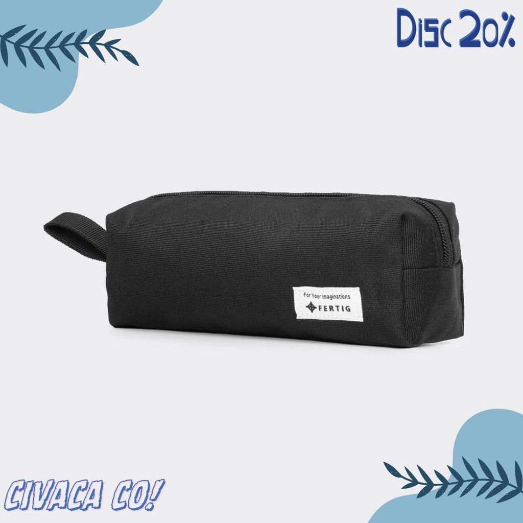 

Fertig - Melbi Black - Pencil Case - Tempat Kotak Pensil - Cocok Untuk Perlengkapan Sekolah/Kantor Terlengkap Dan Termurah