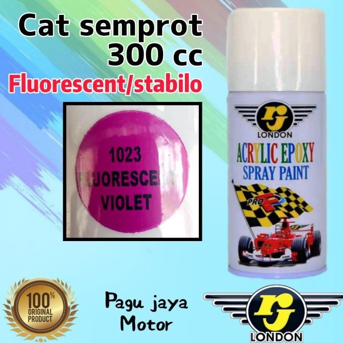 ___] rj london 300cc fluorescent violet ungu stabilo cat semprot pilox