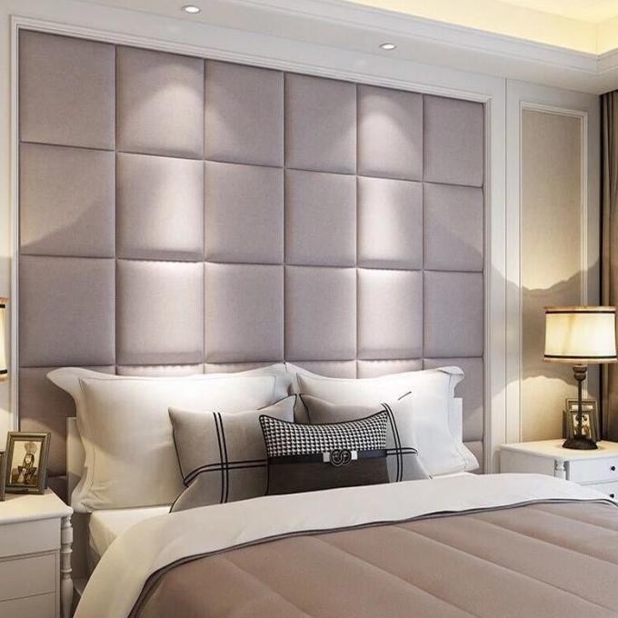 Sale Headboard Bed Panel Wallpanel Dinding 3D Linen Leather Oscar 30X30Cm