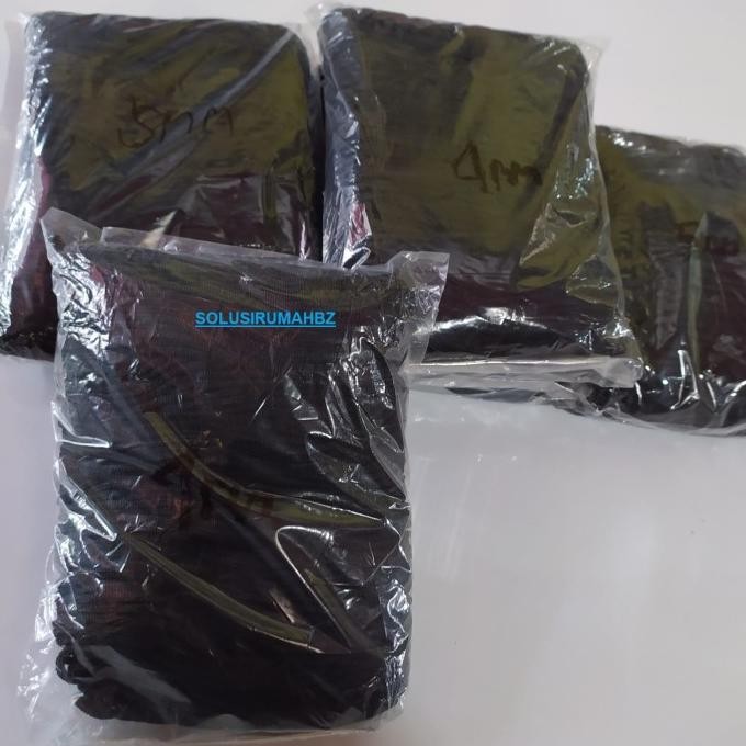 best produk] TALI TAMBANG KAIN UNTUK MOTOR HITAM PENGIKAT SEPEDA TAS TAMPAR BENANG UKURAN PILIH 3MM 
