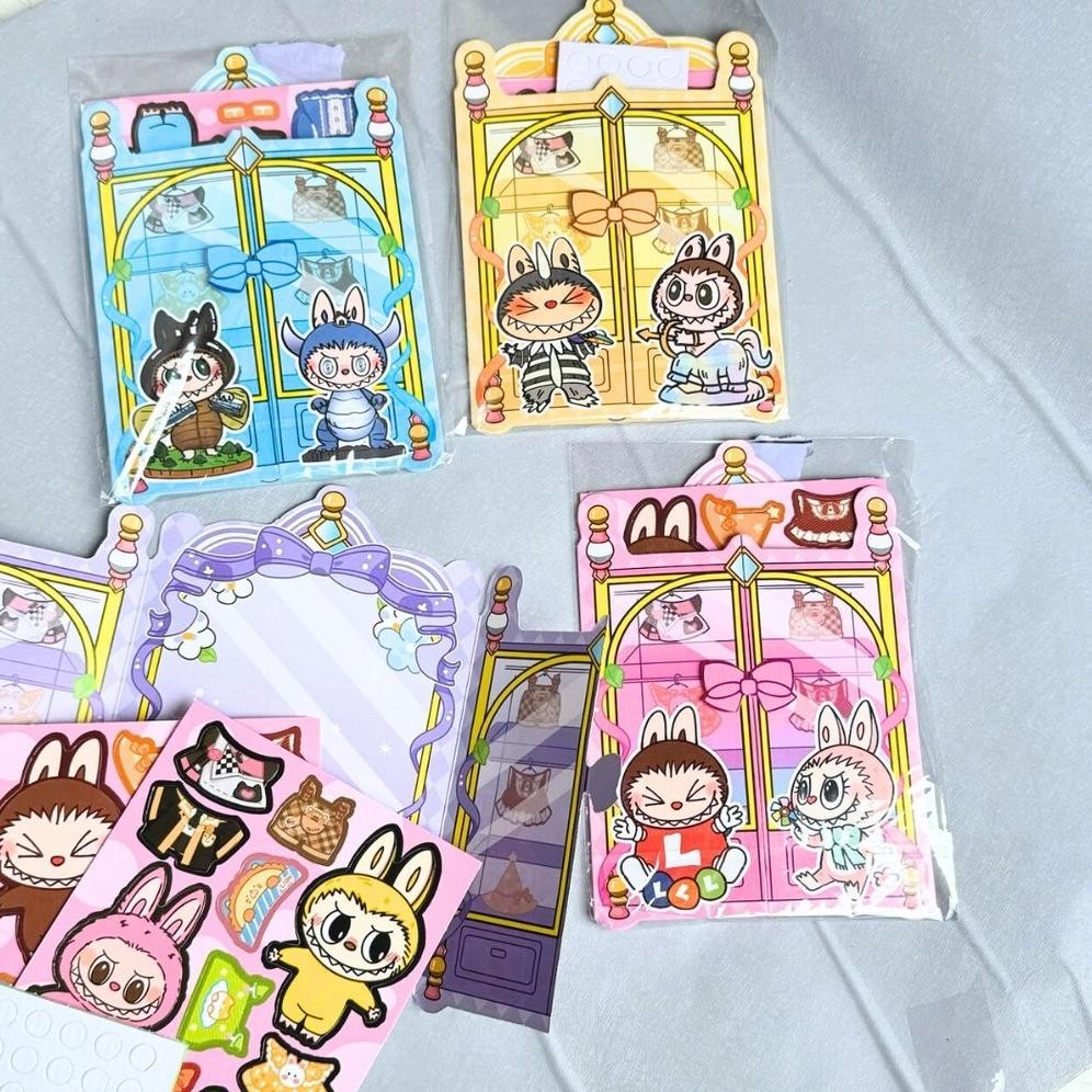 

Tc21 Fun Diy Labubu Magic Wardrobe Mainan Anak Karakter Lemari Baju