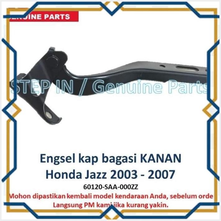 [STE] ENGSEL KAP MESIN KANAN KIRI HONDA JAZZ GD3 2004 2005 2006 2007 ORI