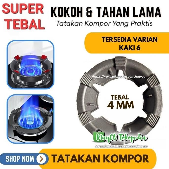 Alas Tatakan Besi Tungku Kompor Bulat ANTI ANGIN Penghemat Kompor Gas