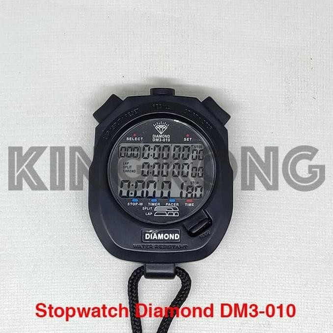 Stopwatch Diamond Original 10 Memory Digital Olahraga