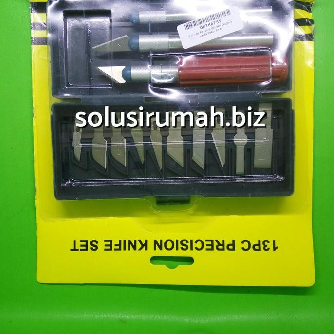 best produk] PISAU SET HOBBY KNIFE SET 13PIECE PISAU UKIR TATAH UKIR GABUS