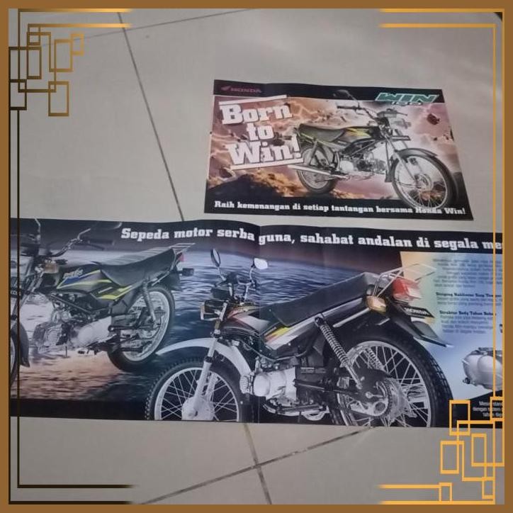 [YNM] FS BROSUR HONDA WIN ANTIK BROSUR HONDA WIN100 HONDA WIN SI DOEL