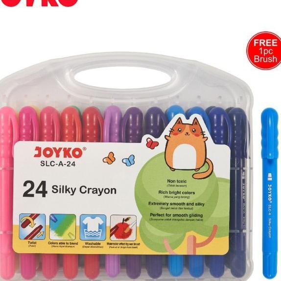

Joyko Krayon Halus / Silky Crayon Slc-A-24 Warna Murah