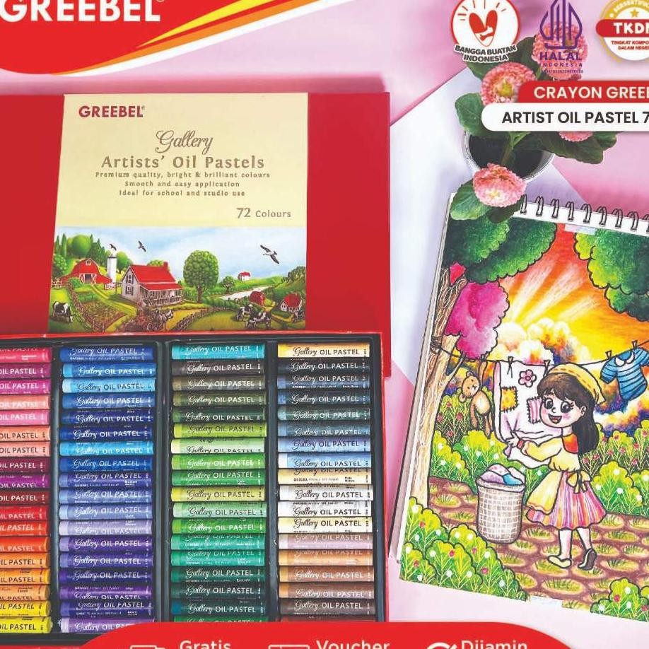 

Greebel Crayon Artist Krayon Artist Oil Pastel 12 24 36 48 72 Warna Crayon Greebel