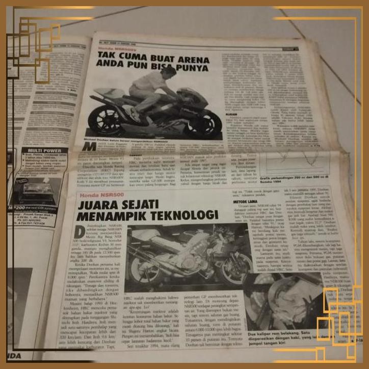 [YNM] TABLOID OTOMOTIF 96 & 98 NSR 500V NSR R MODIF SP REPSOL NSR MODIF SP