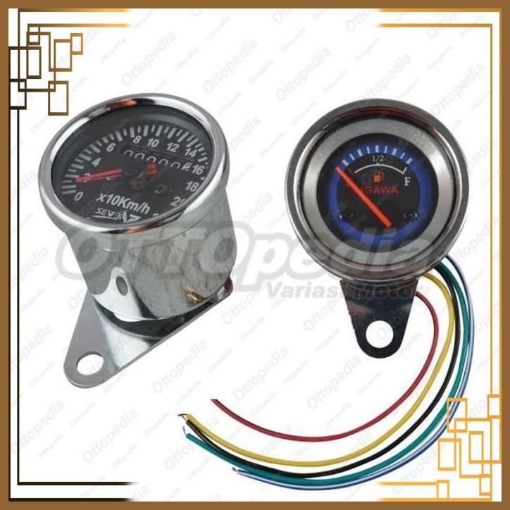 [BSM] SPEEDOMETER RPM + FUEL METER AMPERE BENSIN VARIASI MOTOR CUSTOM JAPS