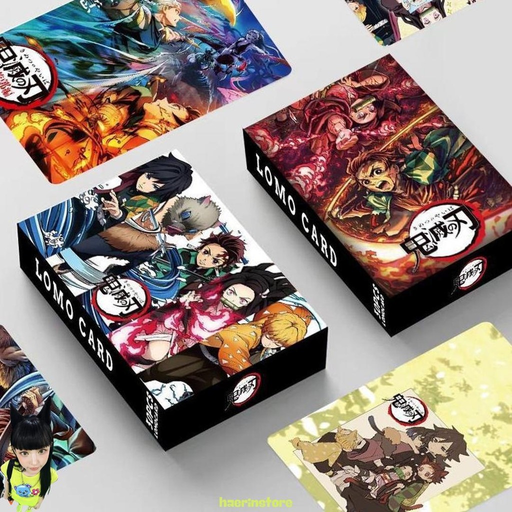 Lomo Card / Kartu Anime / Foto Anime One Piece Kimetsu No Yaiba Naruto Kilat