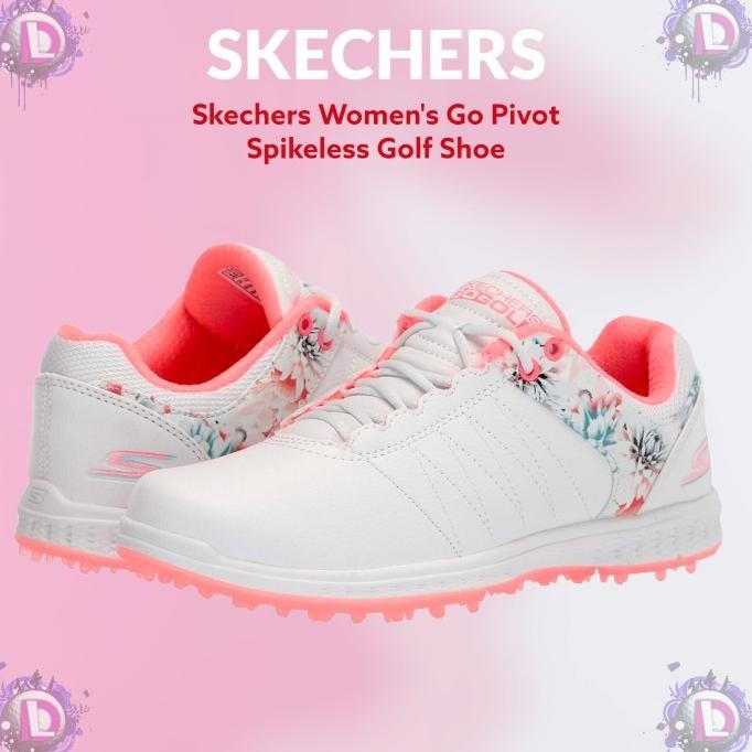 Sepatu Golf Skechers Go Golf Pivot Spikeless Wanita Original Co