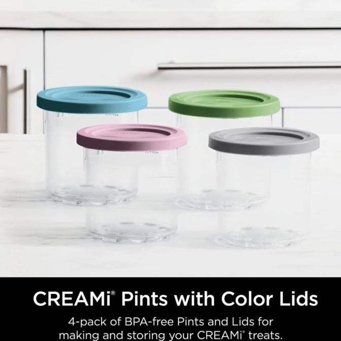 Ninja Creami Replacement Tubs 470ml Ninja ice cream tub