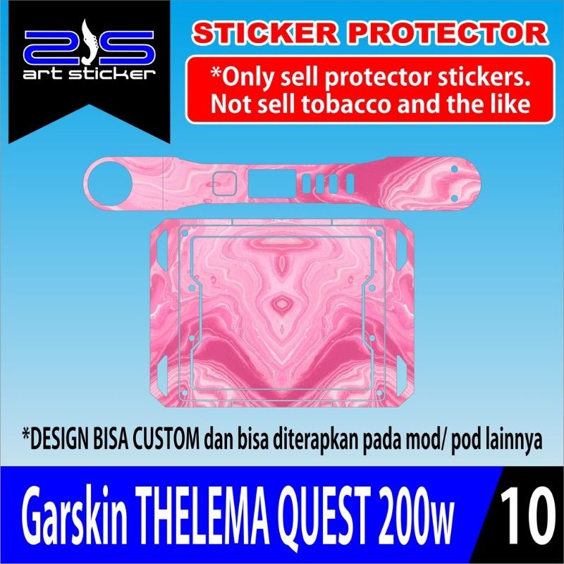 

*PromoGet2* Telema Quest Purple Bappe Pink Abstrak Stiker Garskin HP/Case Custom Dan COD