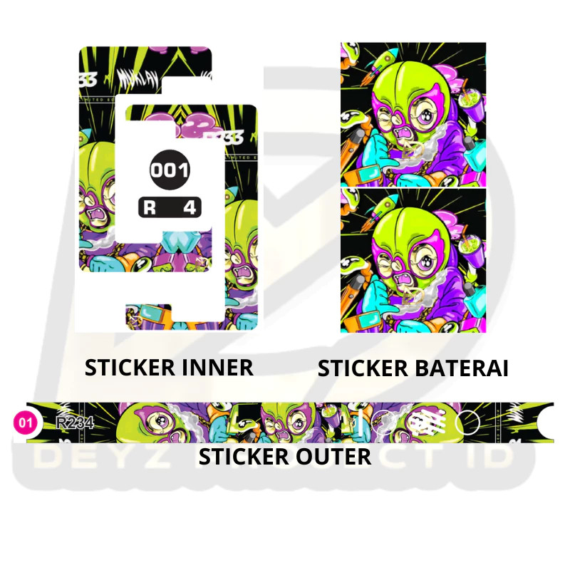 

*PromoGet2* Stiker Set Cutting No 234 Ukuran R Variasi 01 Stiker Garskin HP/Case Custom Dan COD