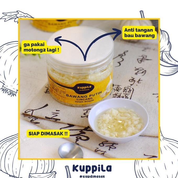 

(Good) Bawang Putih Cincang dalam Minyak JAR (200g) FREE Sachet - Kuppila