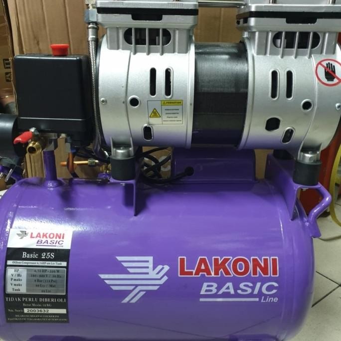 Mesin Kompresor Oliless Lakoni Basic 25 S Siap Kirim