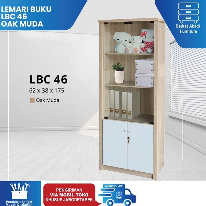 TERMURAH - Lemari Buku Lemari Hias Lemari Arsip Lunar LBC 46