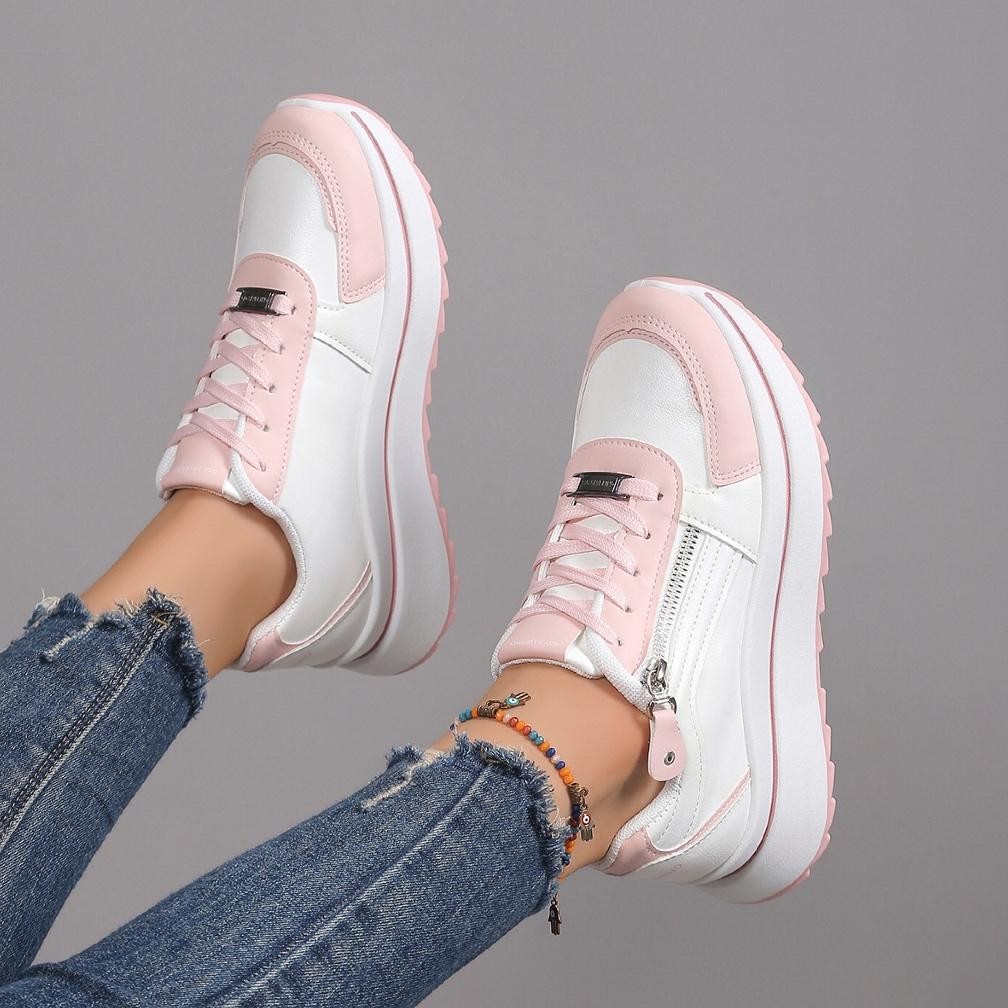Gio Saverino Sneakers Korea Putih Wanita Janice