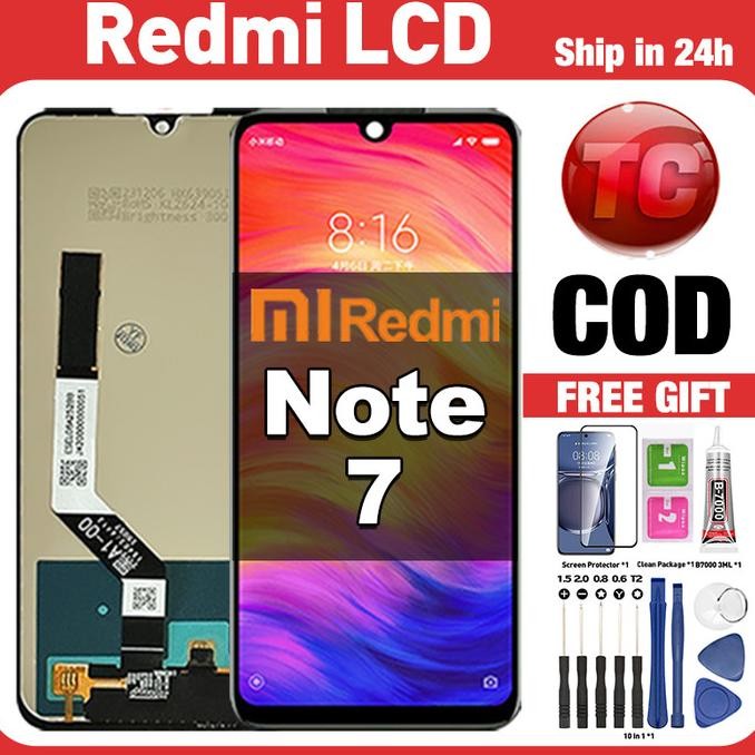Original Lcd REDMI NOTE 7 fullset ori asli Layar hp touchscreen Sentuh Versi Tinggi COD SAMD