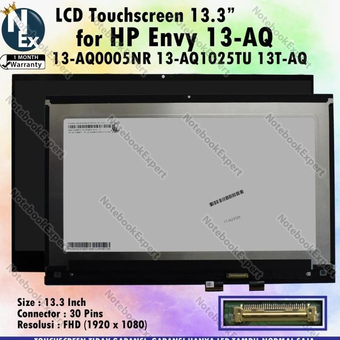 LCD Touchscreen 13.3 HP Envy 13-AQ 13-AQ0005NR 13-AQ1025TU 13T-AQ FHD SAMD