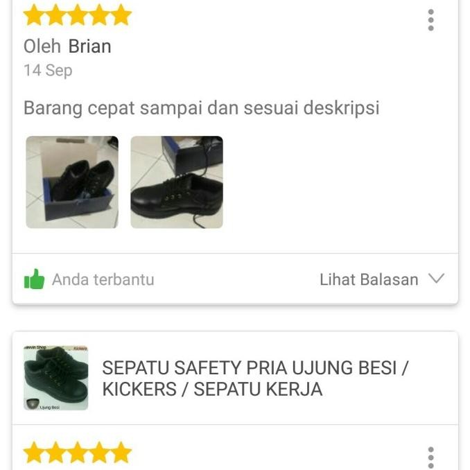 sepatu safety pria kickers