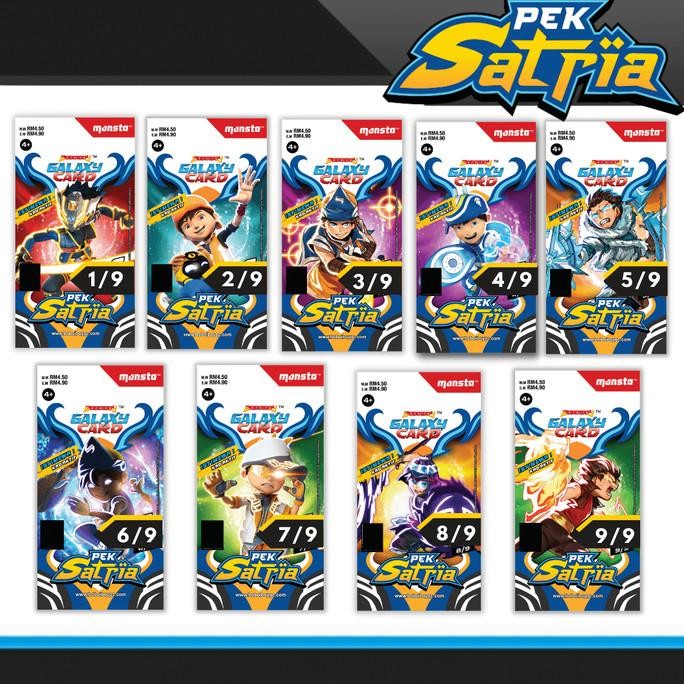 Boboiboy Galaxy Card Original Monsta - Komplit Terlaris