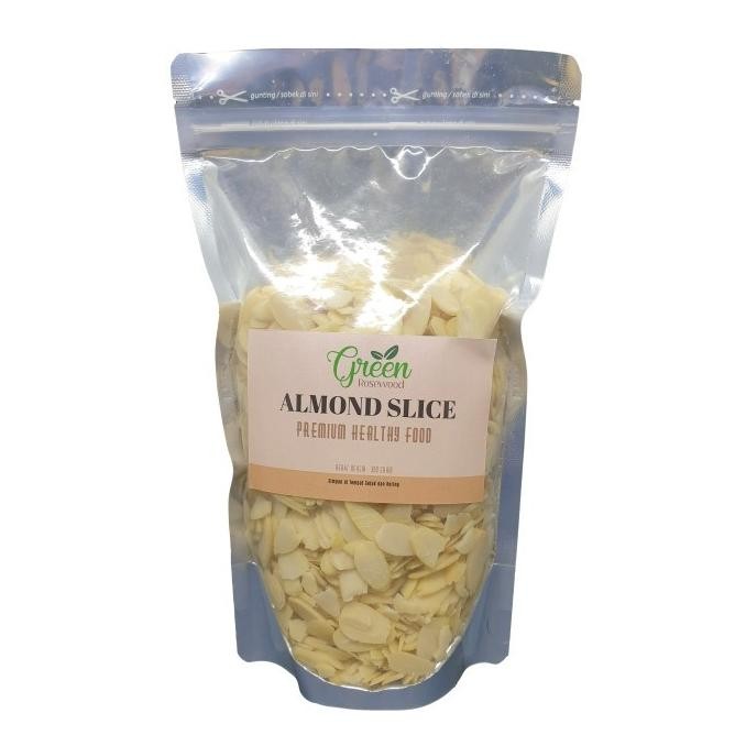 

(Good) ALMOND SLICE RAW 300 gram - ALMOND IRIS 300 gr