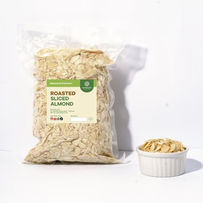 

(Good) Almond Sliced panggang 250 gr Nuts roasted iris Natural Premium Alami