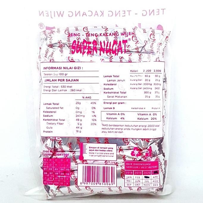 

(Good) SUPER NUGAT TENG ENTENG KACANG WIJEN 200gr | HALAL MUI TING ENTING OKE