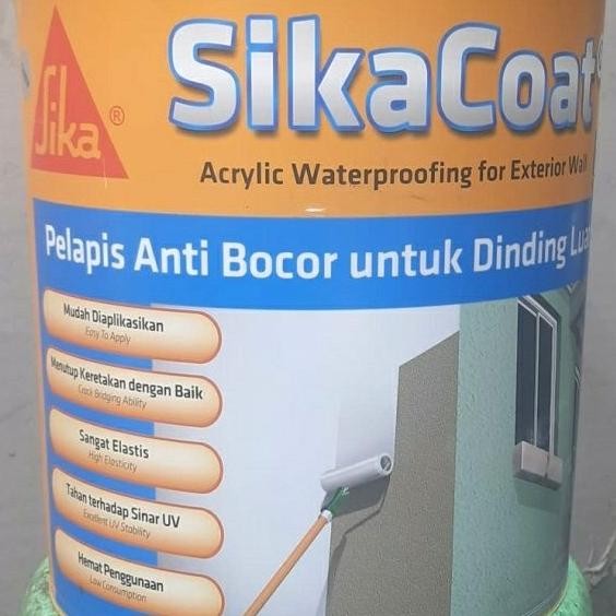 Sika Coat 20kg/pail Pelapis Anti Bocor untuk Dinding luar dan Atap