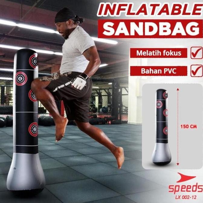 Speeds Samsak Boxing Samsak Beladiri Samsak Tinju Angin Berdiri Samsak Portable Punching Bag 002-12 