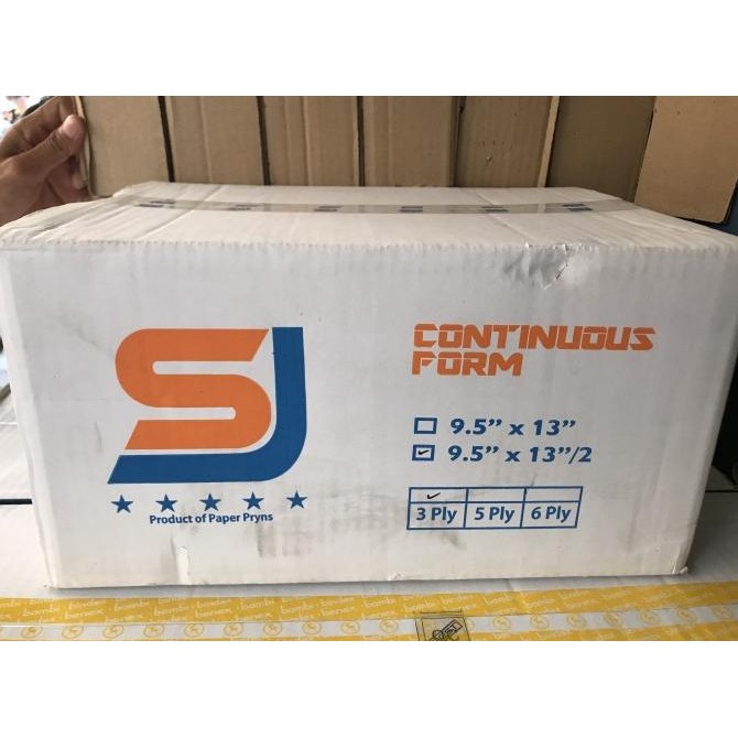 

TERBARU - Kertas Continuous Form SJ 9.5 x 13/2 3 ply
