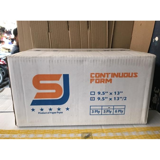 

NEW Kertas Continuous Form SJ 9.5 x 13/2 5 ply