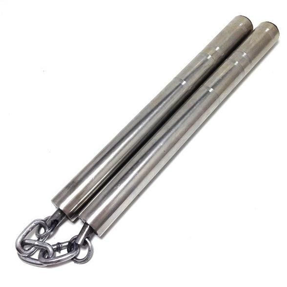 Double Stik Besi Ruyung Pentungan #1 - Silver Co