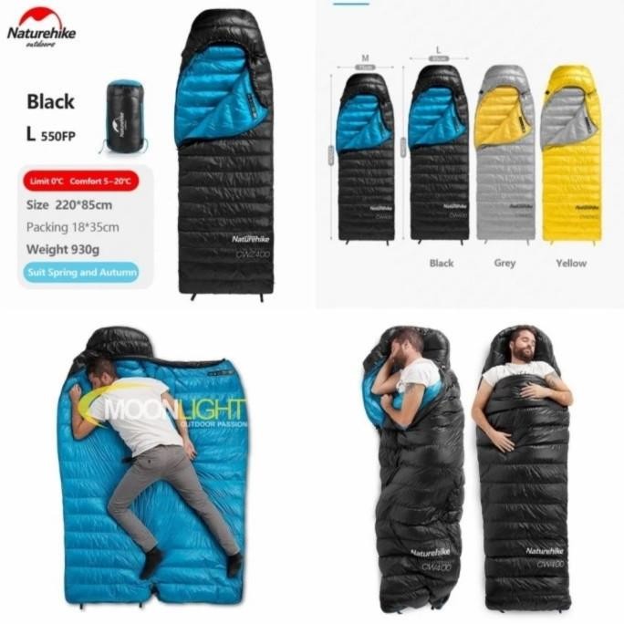 TERMURAH - Sleeping bag Ultralight Naturehike CW280 Goosedown model tikar