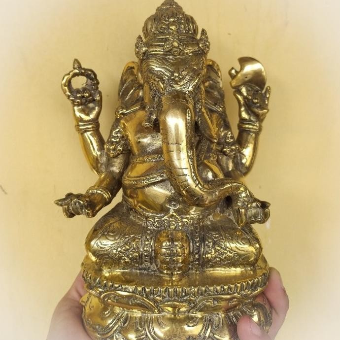 Dewa Ganesha Patung Kuningan Sari Besar murah