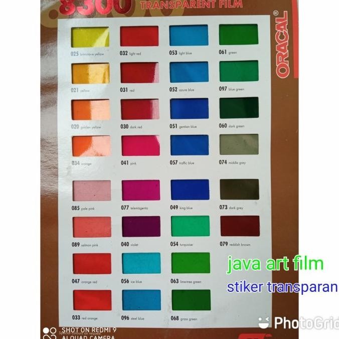(Good) stiker oracal transparan 8300