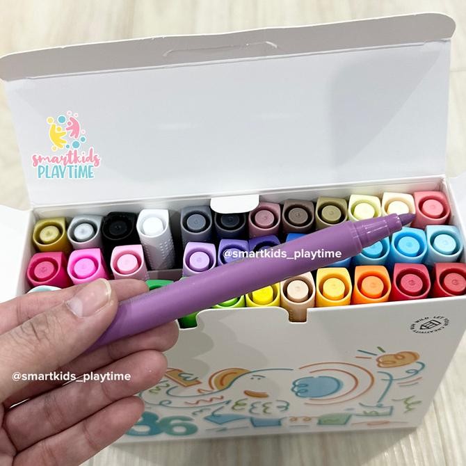 

MIDEER ACRYLIC MARKERS ULTRA-ROUND NIB SET KESENIAN ANAK