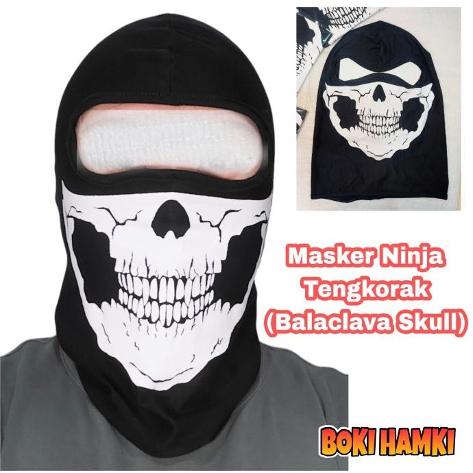 Promo Masker tengkorak topeng balaclava skull masker ninja motif masker helm COD