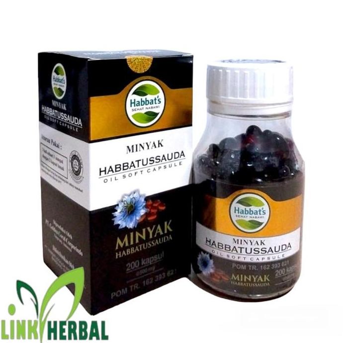 

Habbatussauda Sehat Nabawi Oil Soft Capsule | Minyak Jintan Hitam I Habbats Softgel Isi 200 Kapsul NUG