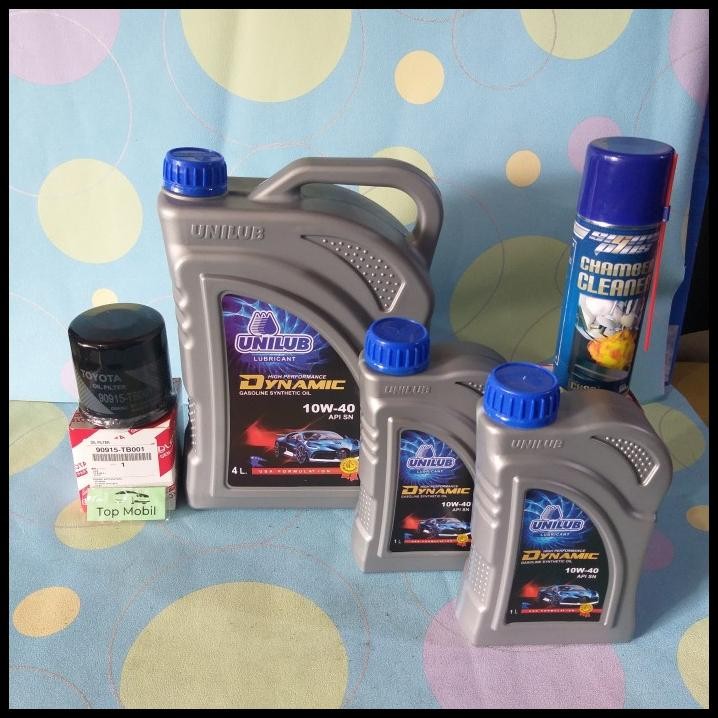 Paket Oli Mesin Unilub 10W-40 Innova Fortuner Hilux Bensin 6L (5)