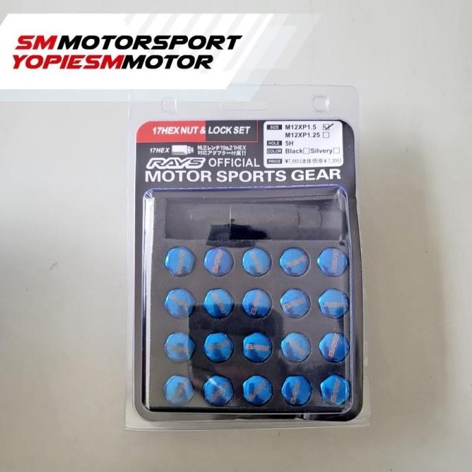 Lugnut Mur Baut Velg Mobil Racing Rays 1.5 mm Rays GGS