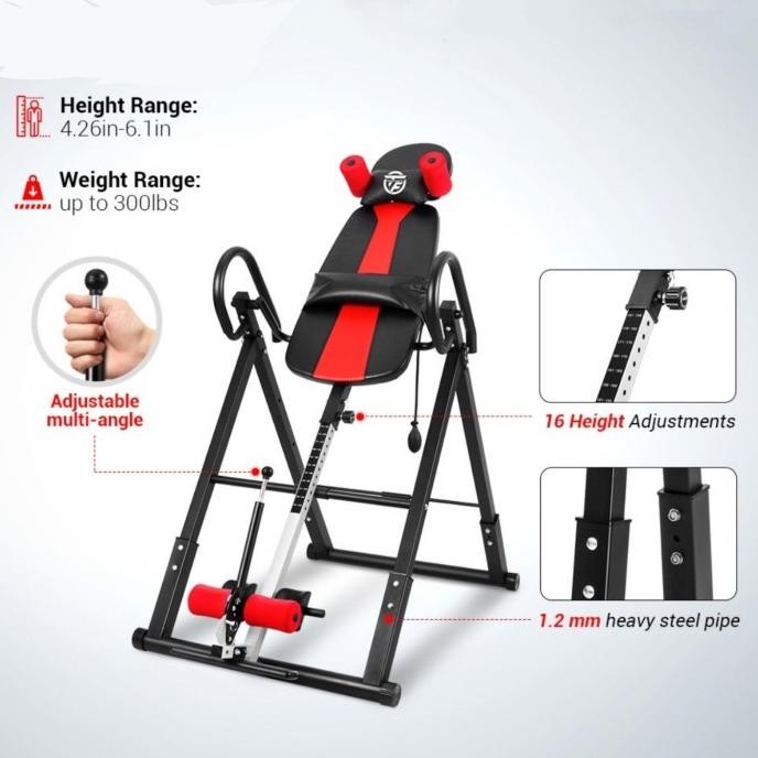 Alat Olahraga Foldable Alat Peninggi Badan Premium Gravity Inversion