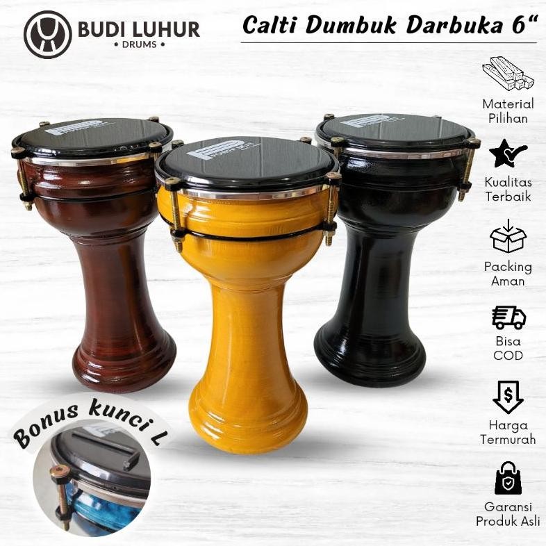Eq-77 Termurah Calti Dumbuk Pinggang Darbuka Anak Kecil Mika 6 Inch Suara Standar Bergaransi