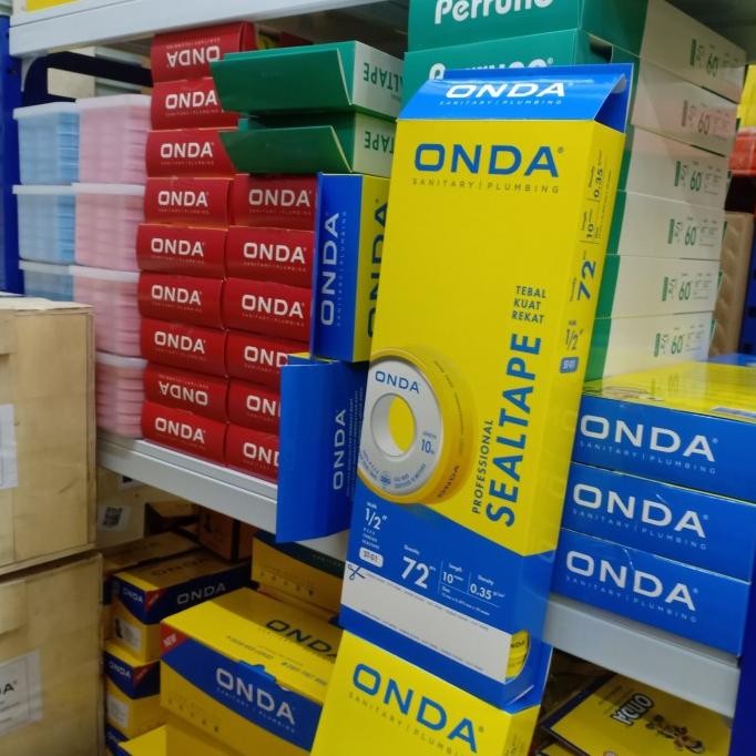 seal tape onda 1/2"inch 1kotak 72pcs
