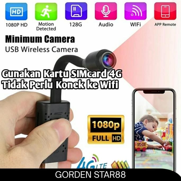 Camera CCTV mini Spy Cam Pengintai Gunakan Kartu SIMcard 4G ENC