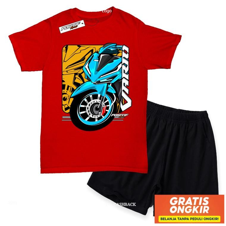 Baju Kaos Anak Setelan Motor Vario Racing | Positif Merch Original